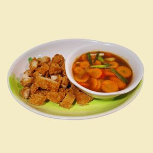 Wok Sur Søt Saus med Sprøstekt kylling